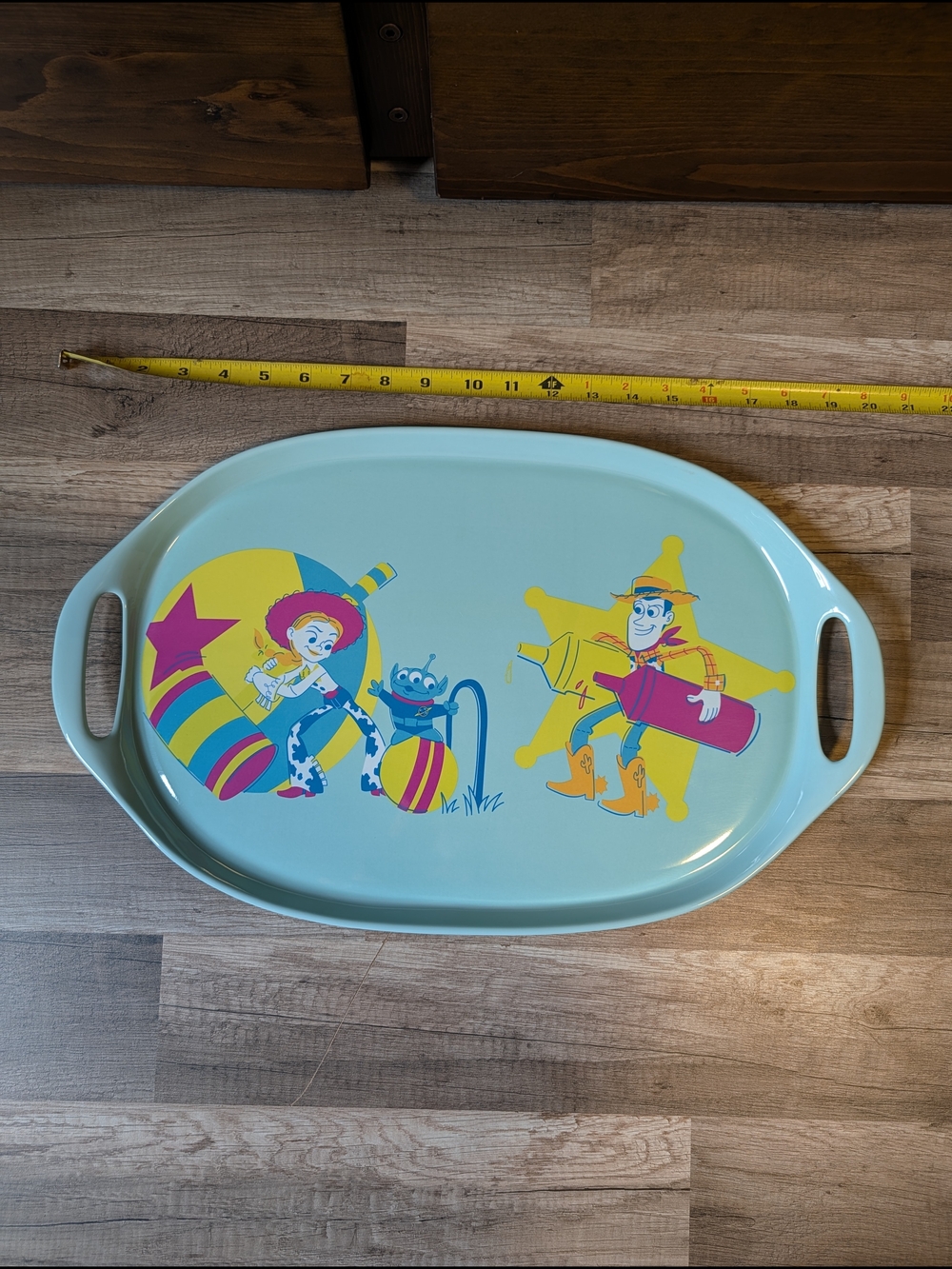 Disney Pixar Toy Story Jessie & Woody Light Blue Serving Tray